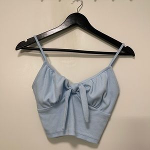baby blue women’s crop top size 4